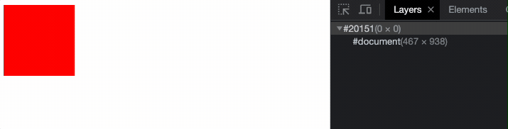 未加入 will-change 的渲染層